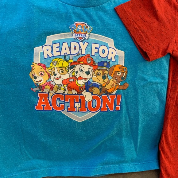 PAW PATROL Nickelodeon short sleeve Tee Shirts Lot of 3 - size 5 child/kid’s - Picture 4 of 6